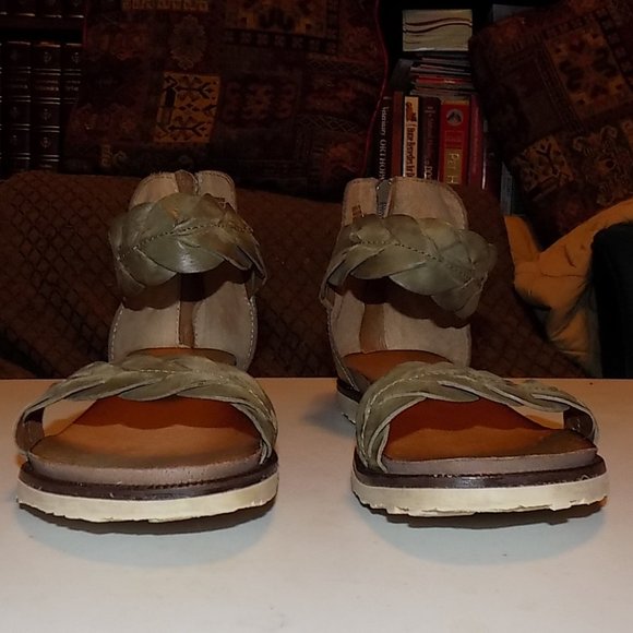 Miz Mooz Taft  sage braided leather EU41 US 9.5-10 - Picture 11 of 16